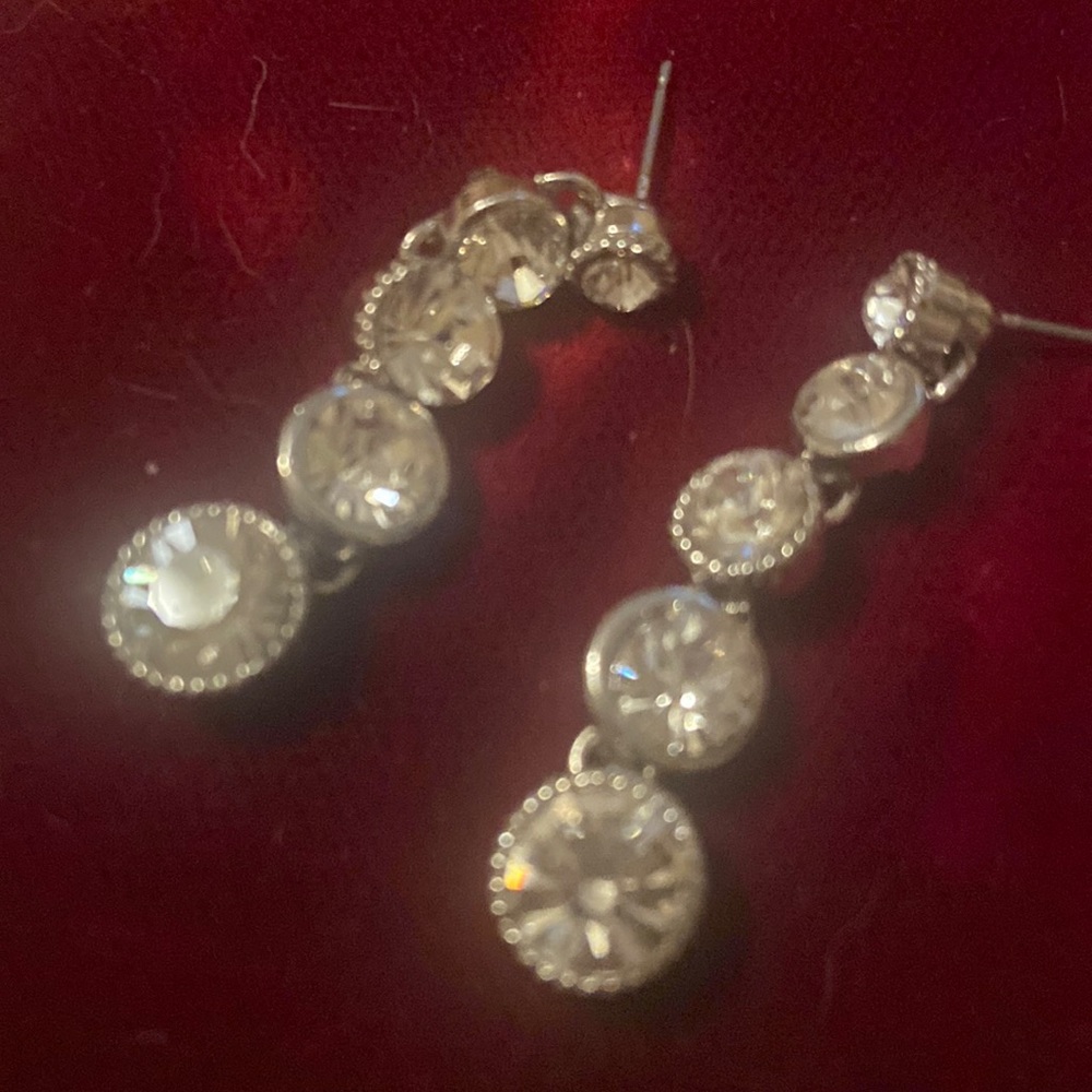 Beautiful earrings crystal